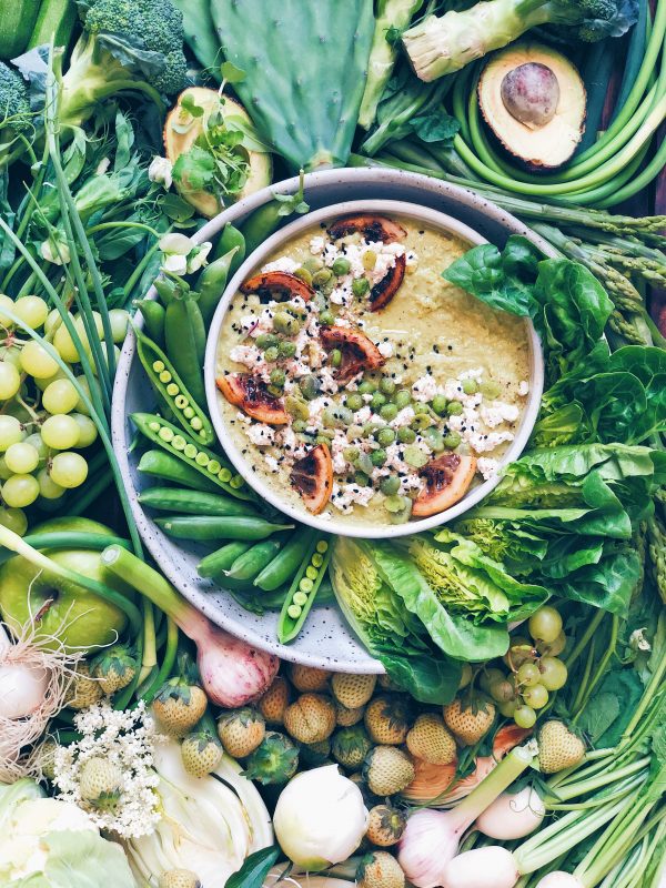 Spring Pea and Fava Bean Dip with Seared Lemon Wu Haus