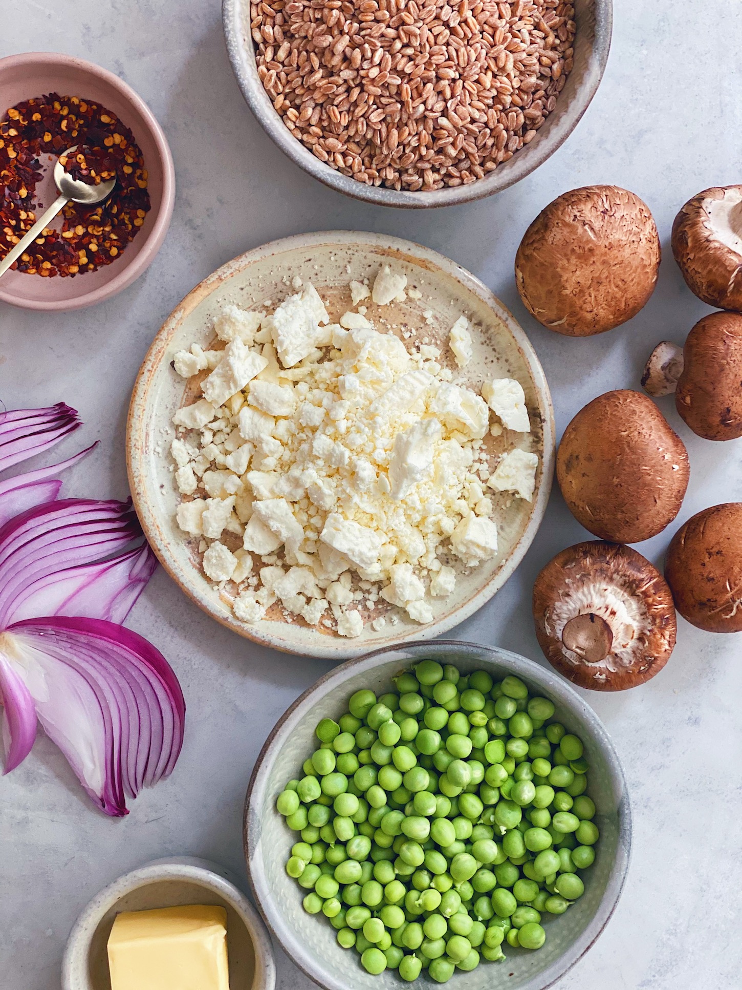 wu-haus-recipe-farro-risotto-feta-mushroom-pea