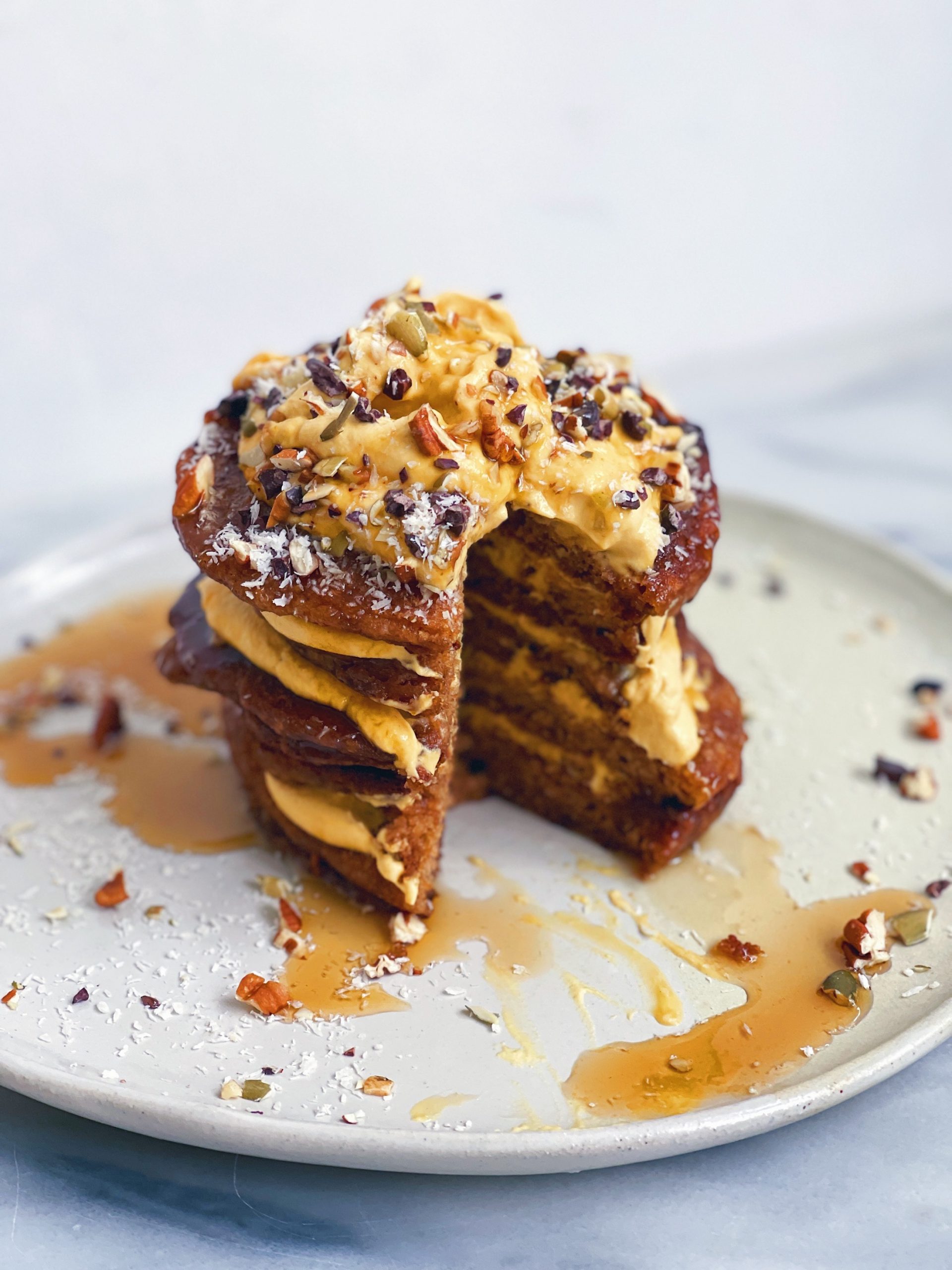 wu-haus-laird-superfood-pumpkin-pancakes-vegan-cashew-cream