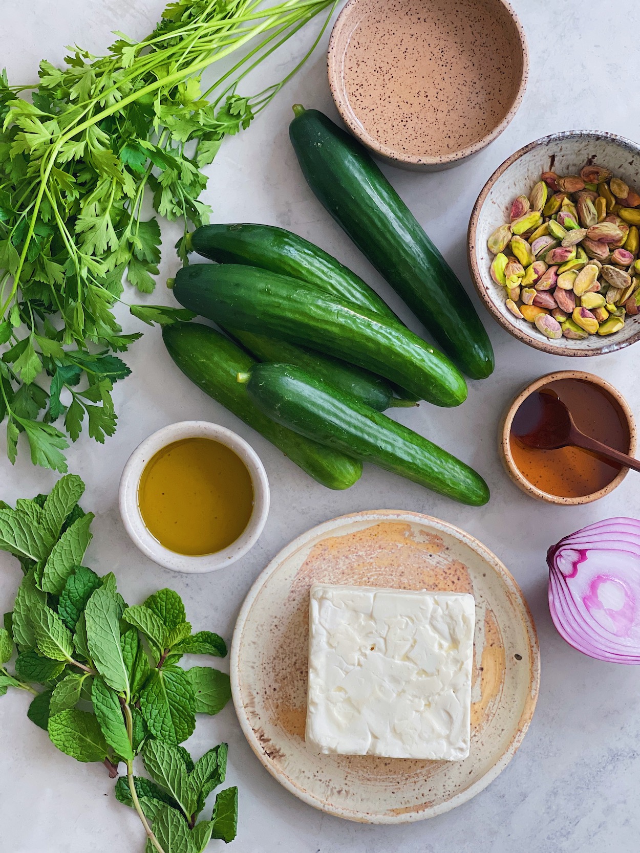 Alison-wu-haus-smashed-cucumber-salad-feta-mint-pistachio